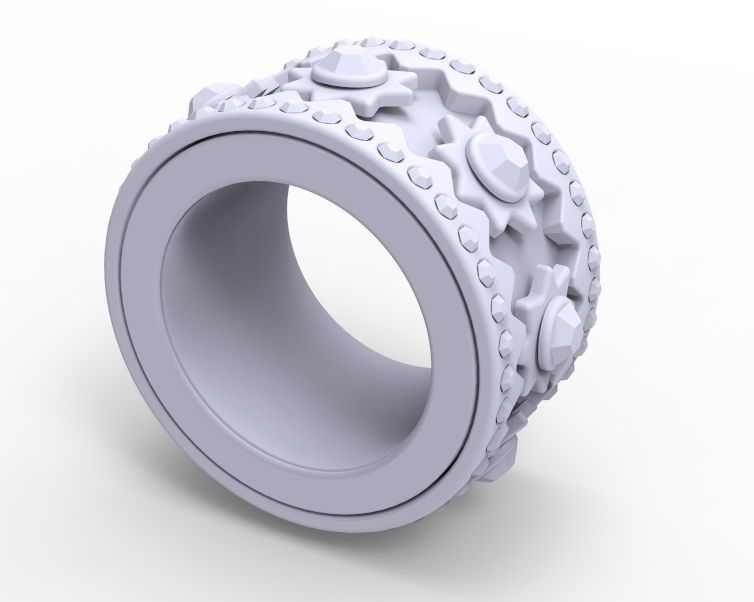 Finger Ring-02 3D print model_5
