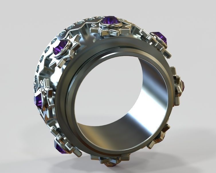 Finger Ring-02 3D print model_32