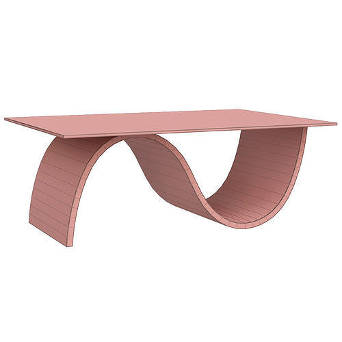 Schneider Living Essentials Pulse Coffee Table 3D model 2