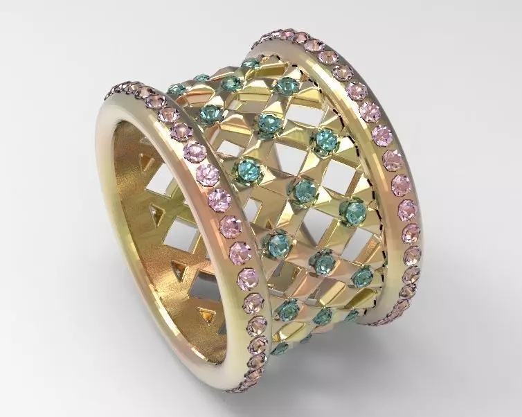 Finger Ring-04 3D print model
