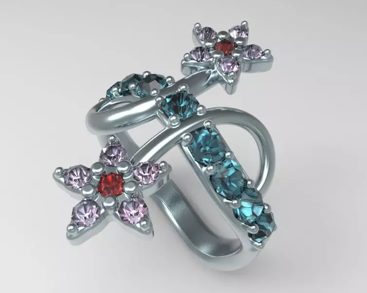 Finger Ring-05 3D print model_0