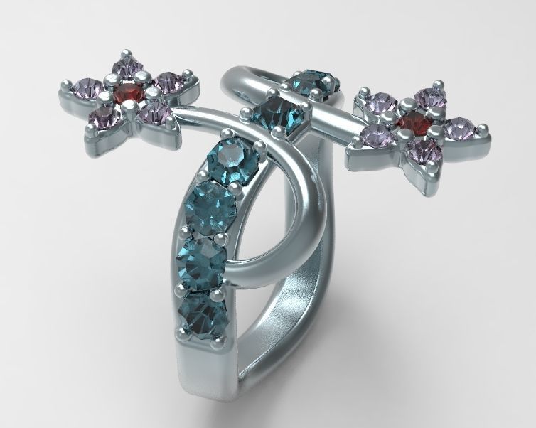 Finger Ring-05 3D print model_17