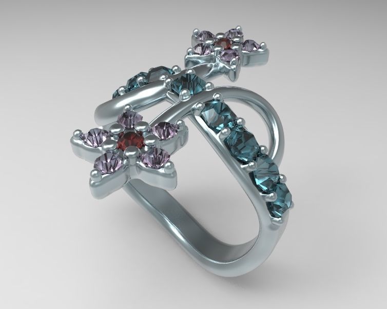 Finger Ring-05 3D print model_1