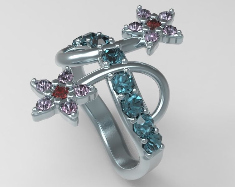 Finger Ring-05 3D print model_9