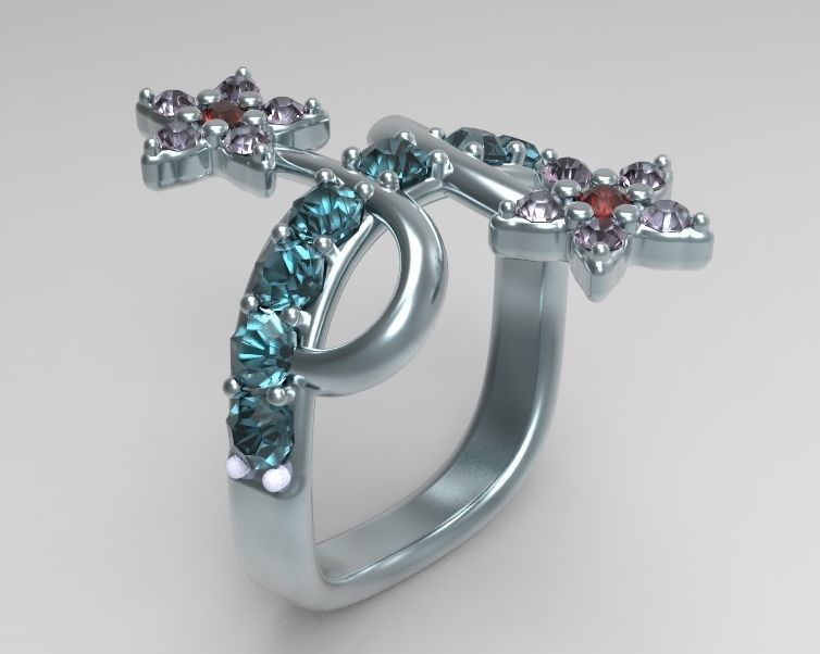 Finger Ring-05 3D print model_34