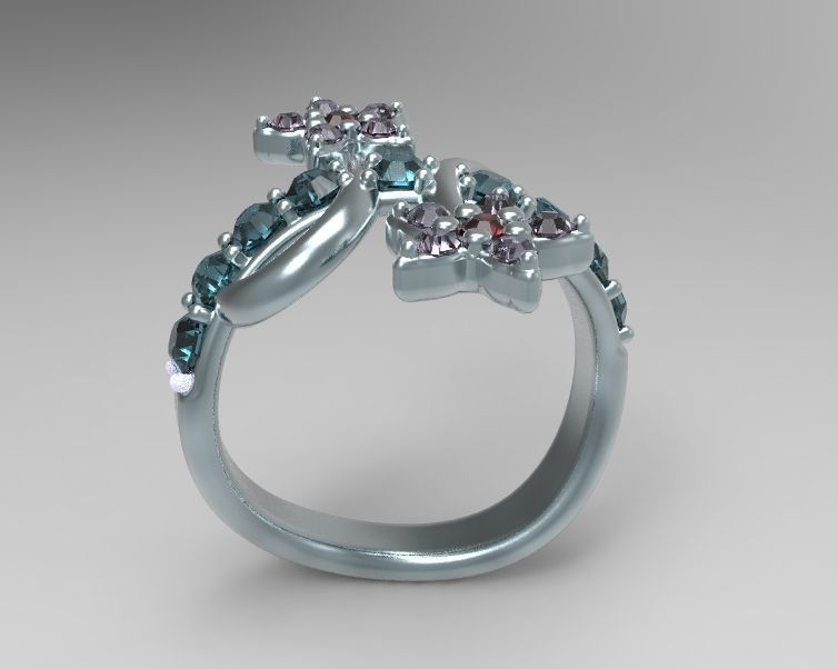 Finger Ring-05 3D print model_12