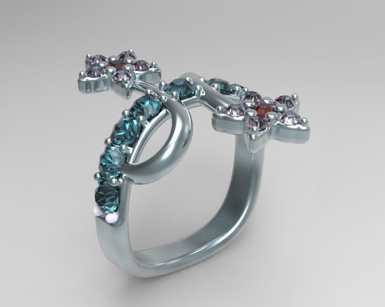 Finger Ring-05 3D print model_7