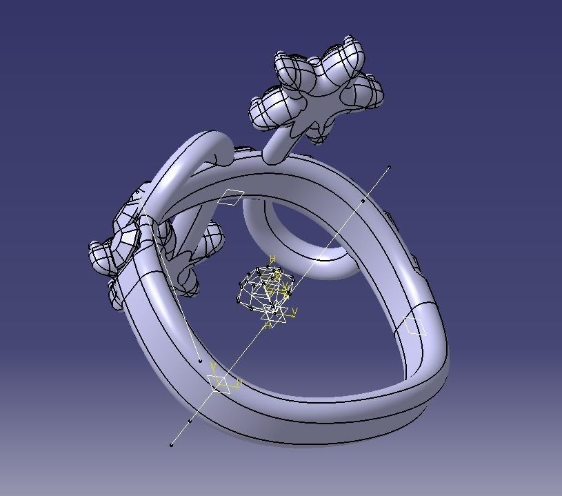 Finger Ring-05 3D print model_80