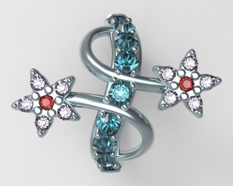 Finger Ring-05 3D print model_3