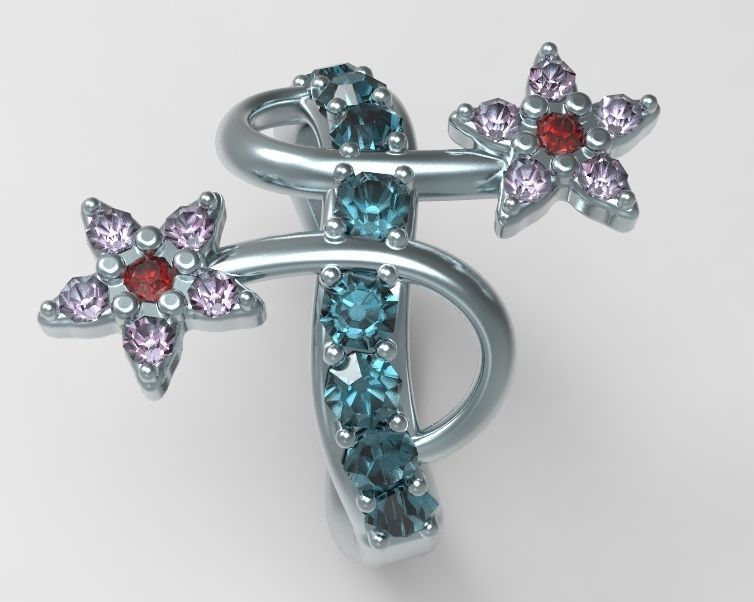 Finger Ring-05 3D print model_5