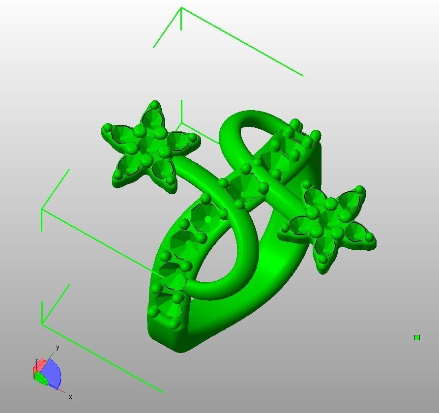 Finger Ring-05 3D print model_96