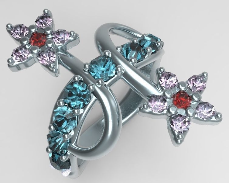 Finger Ring-05 3D print model_2