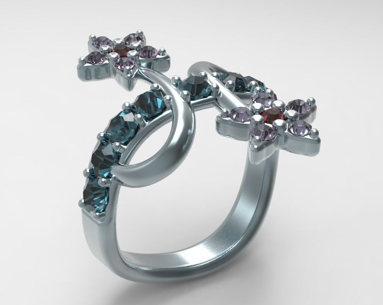 Finger Ring-05 3D print model_10