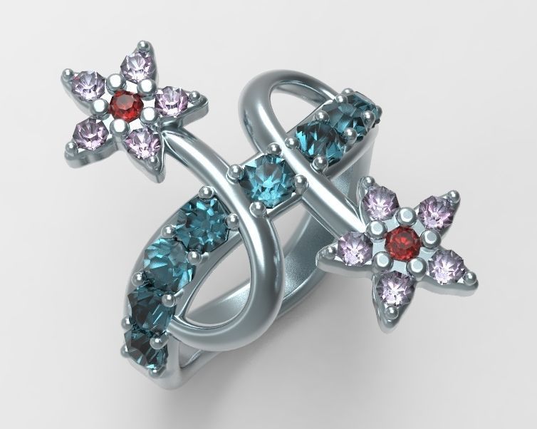 Finger Ring-05 3D print model_4