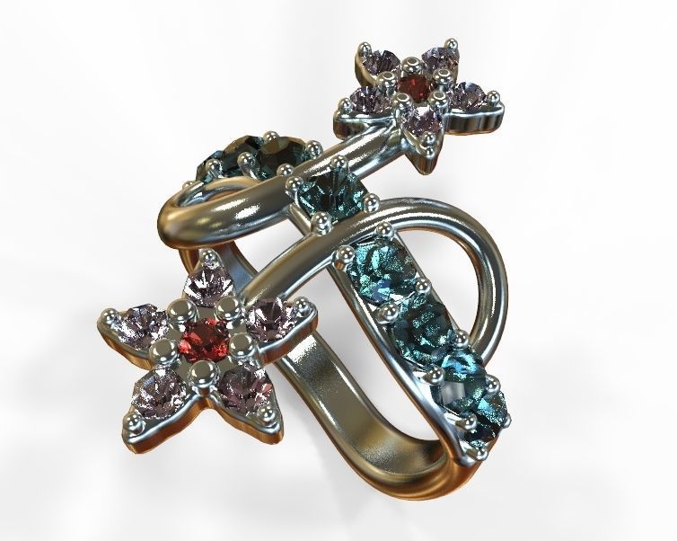 Finger Ring-05 3D print model_92