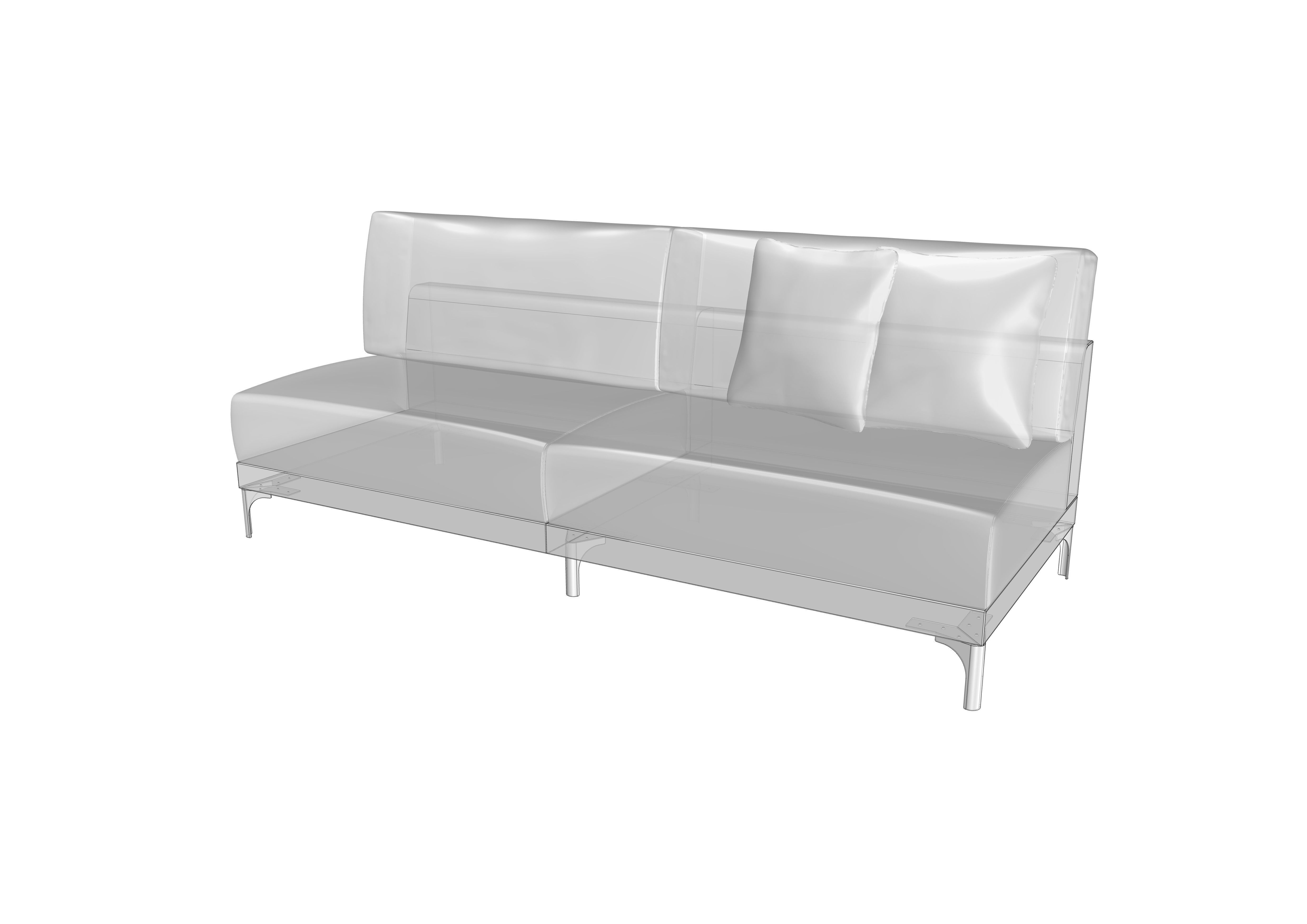 Sofa 01 3-pattern set 3D model_16