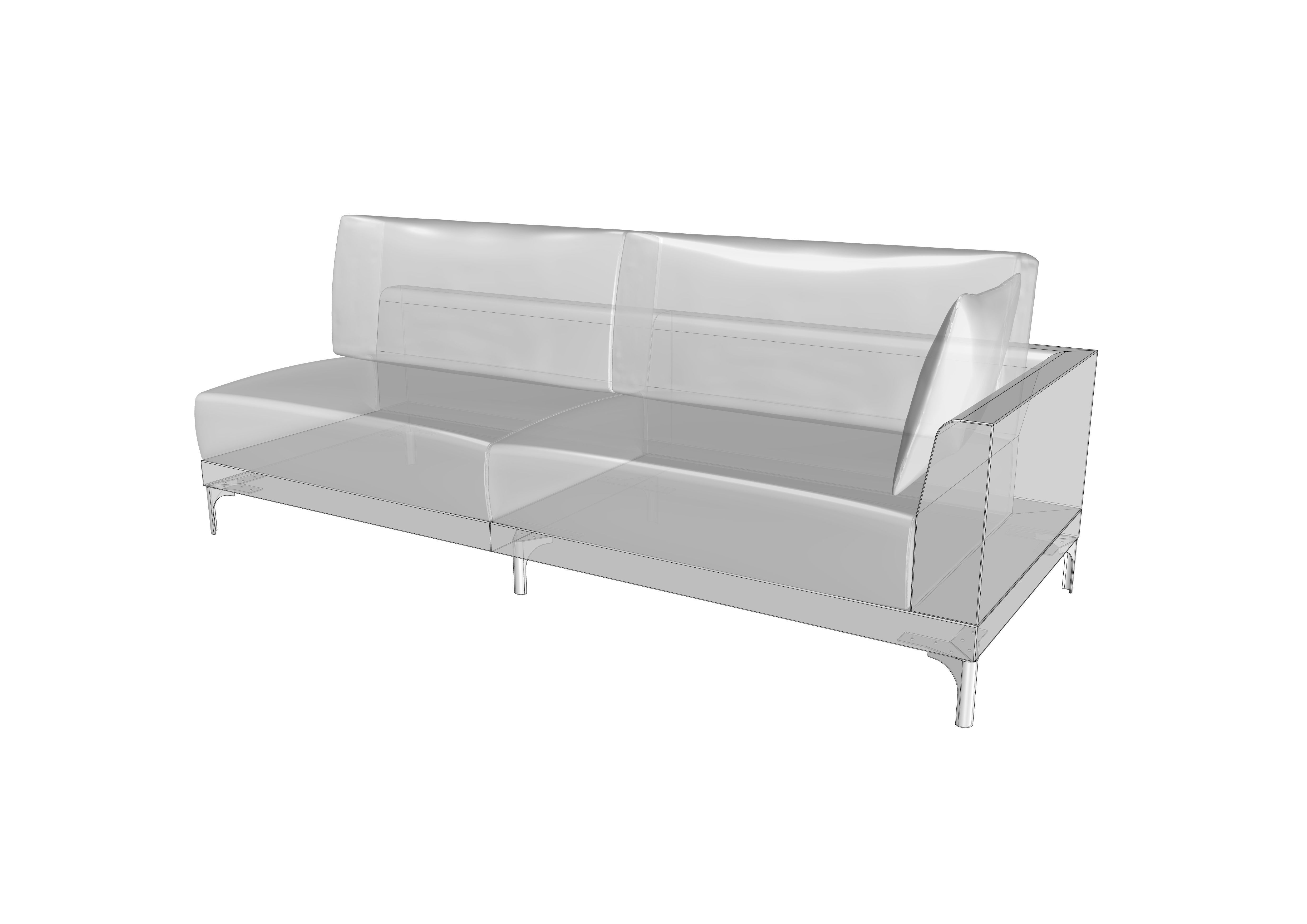 Sofa 01 3-pattern set 3D model_17
