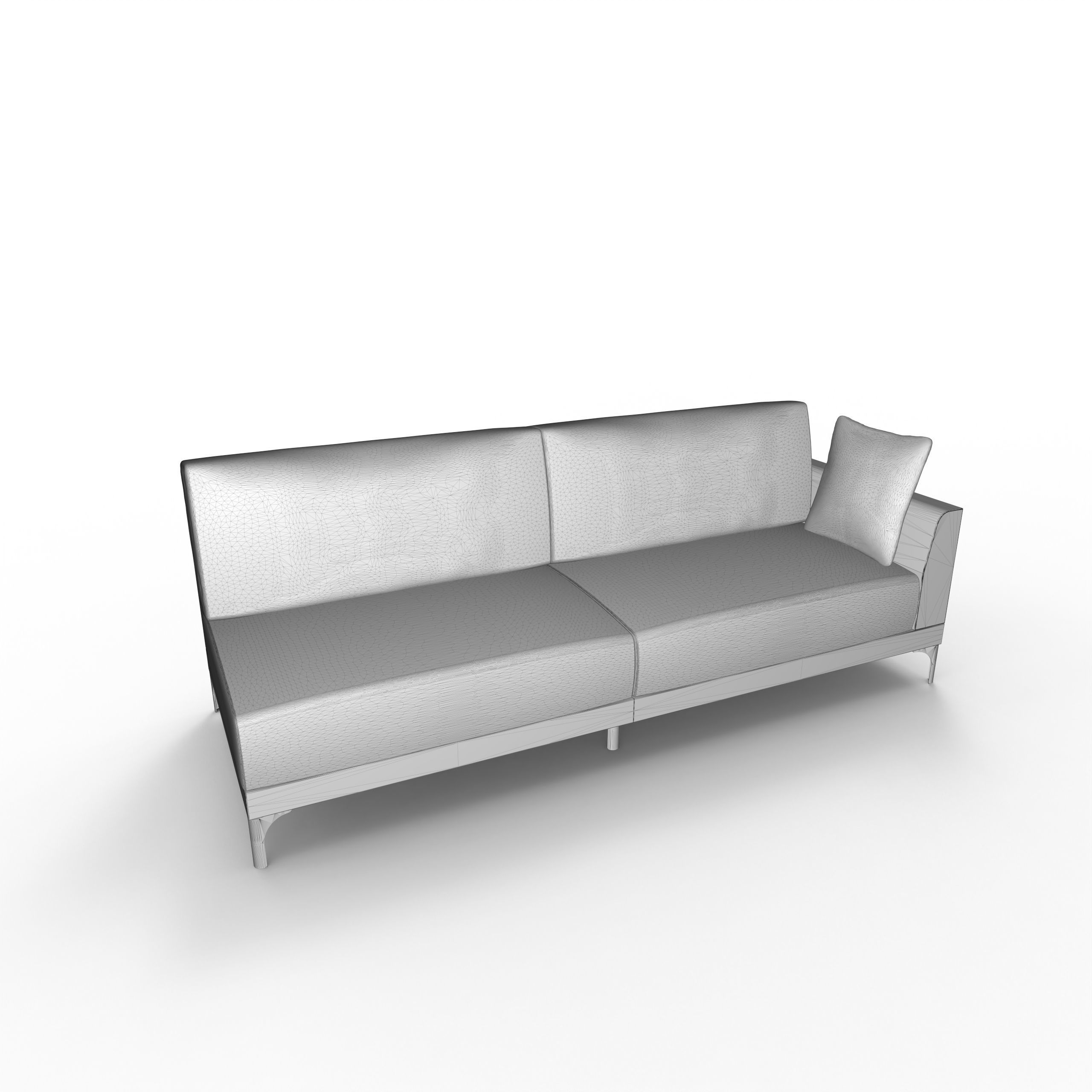 Sofa 01 3-pattern set 3D model_5