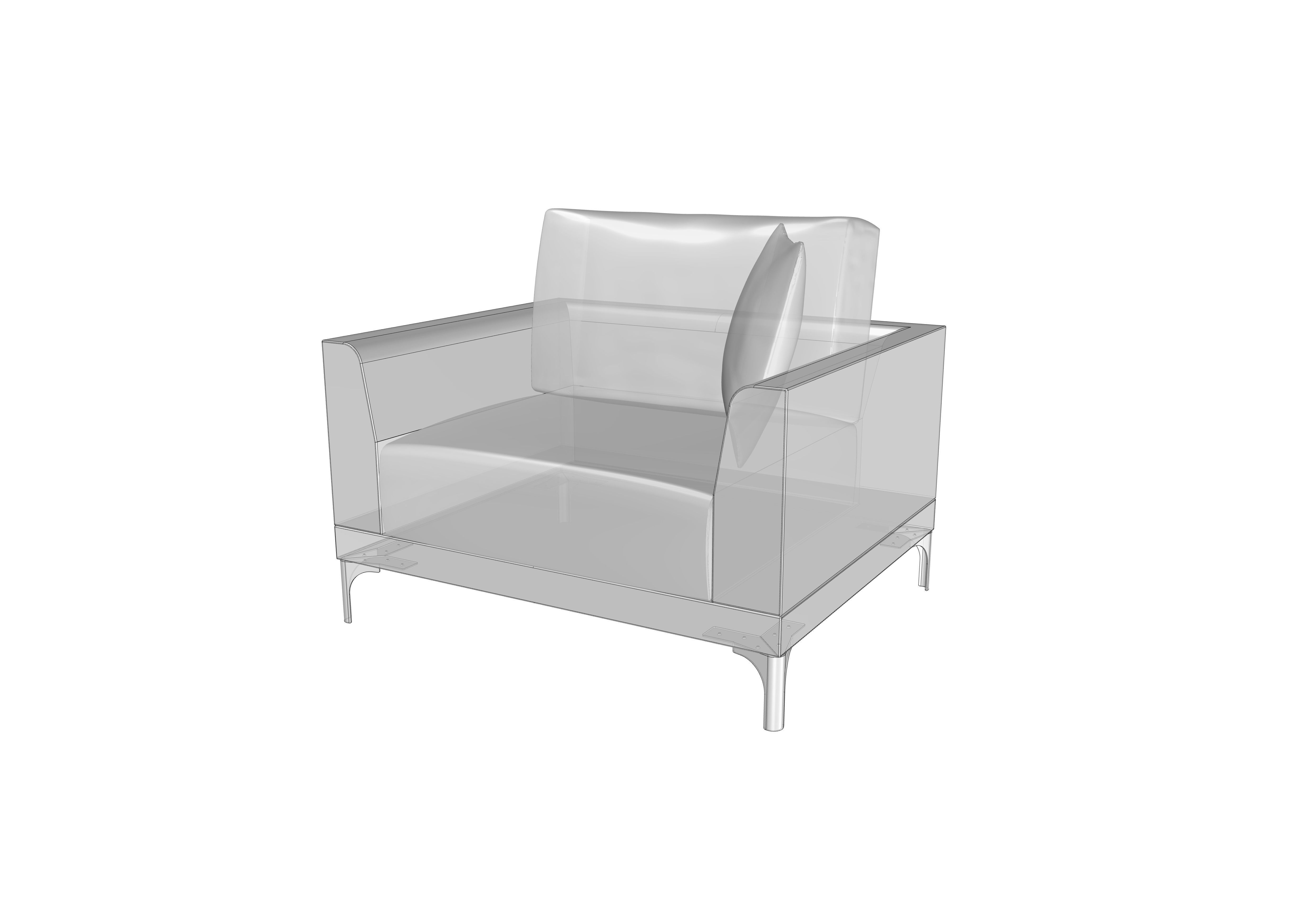 Sofa 01 3-pattern set 3D model_15