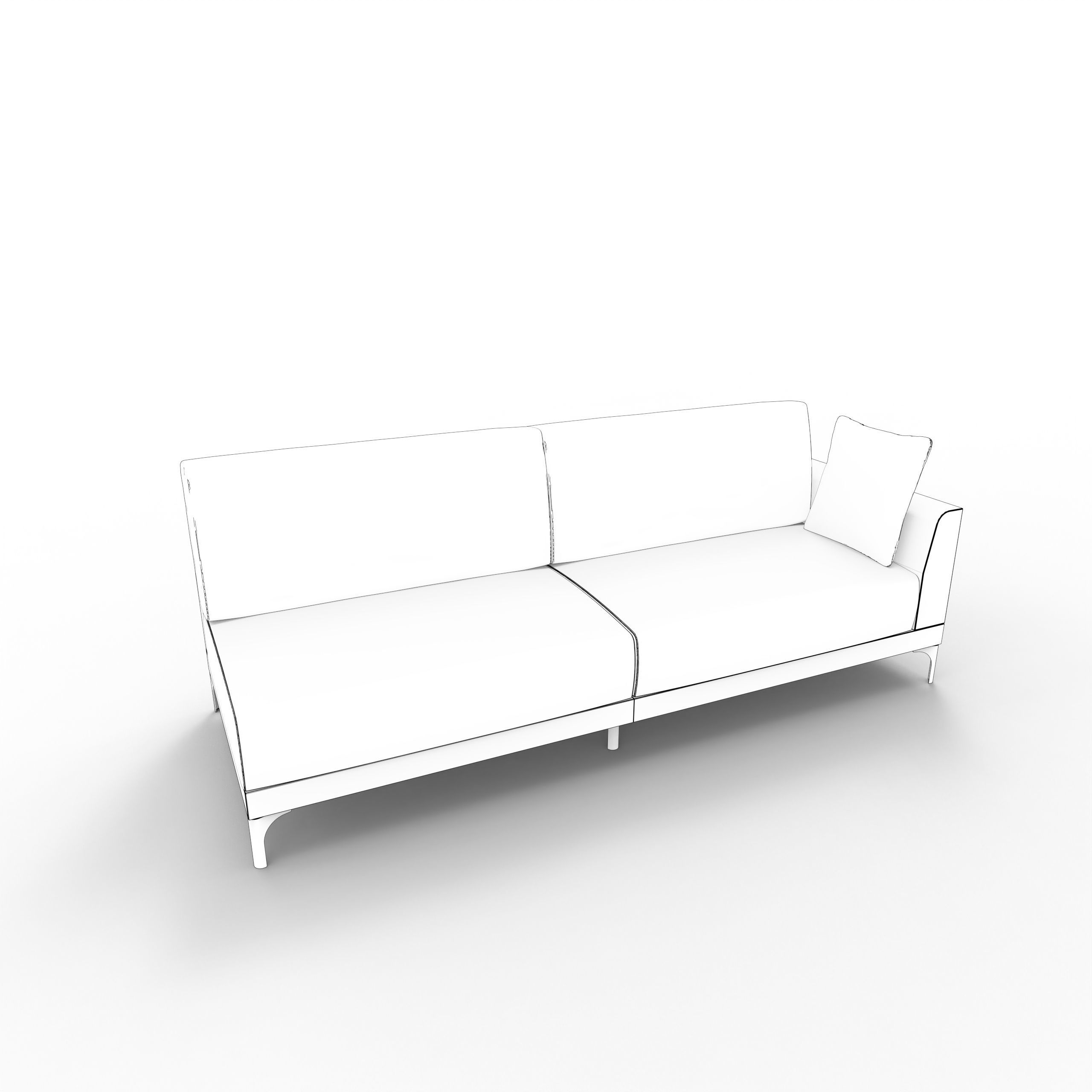 Sofa 01 3-pattern set 3D model_11