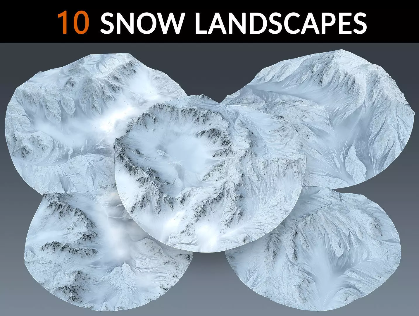 3D model Snow Landscapes Collection VR / AR / low-poly | CGTrader