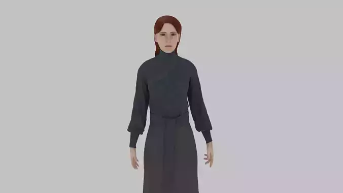 woman in asian clothes