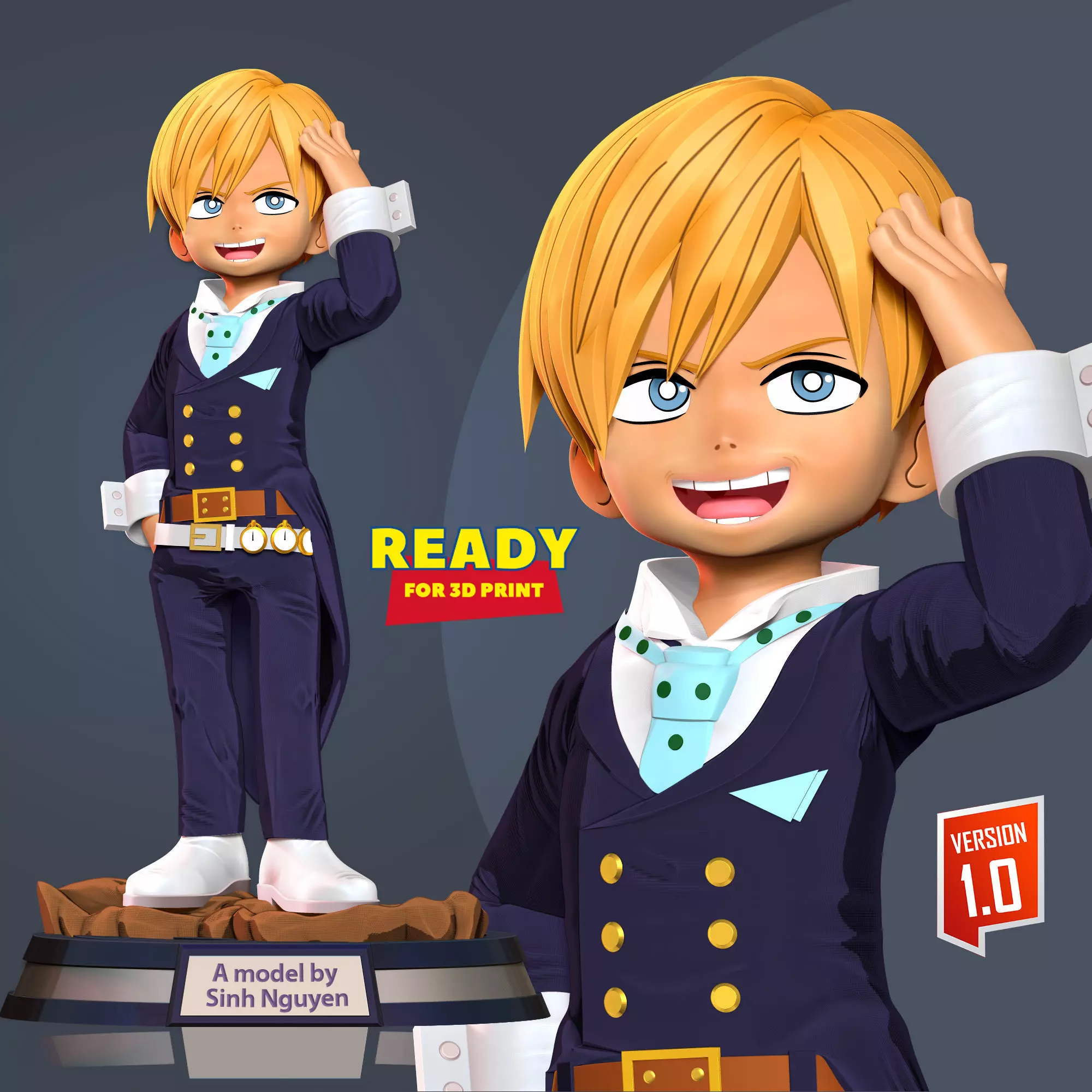 Neito Monoma - My Hero Academia Fanart 3D print model_0