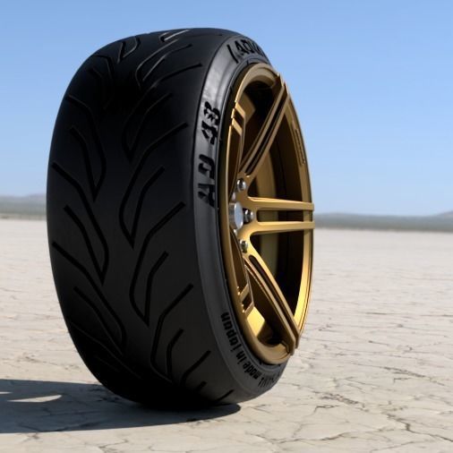 WEDS sport S5R 18 inch rims 3D print model_2