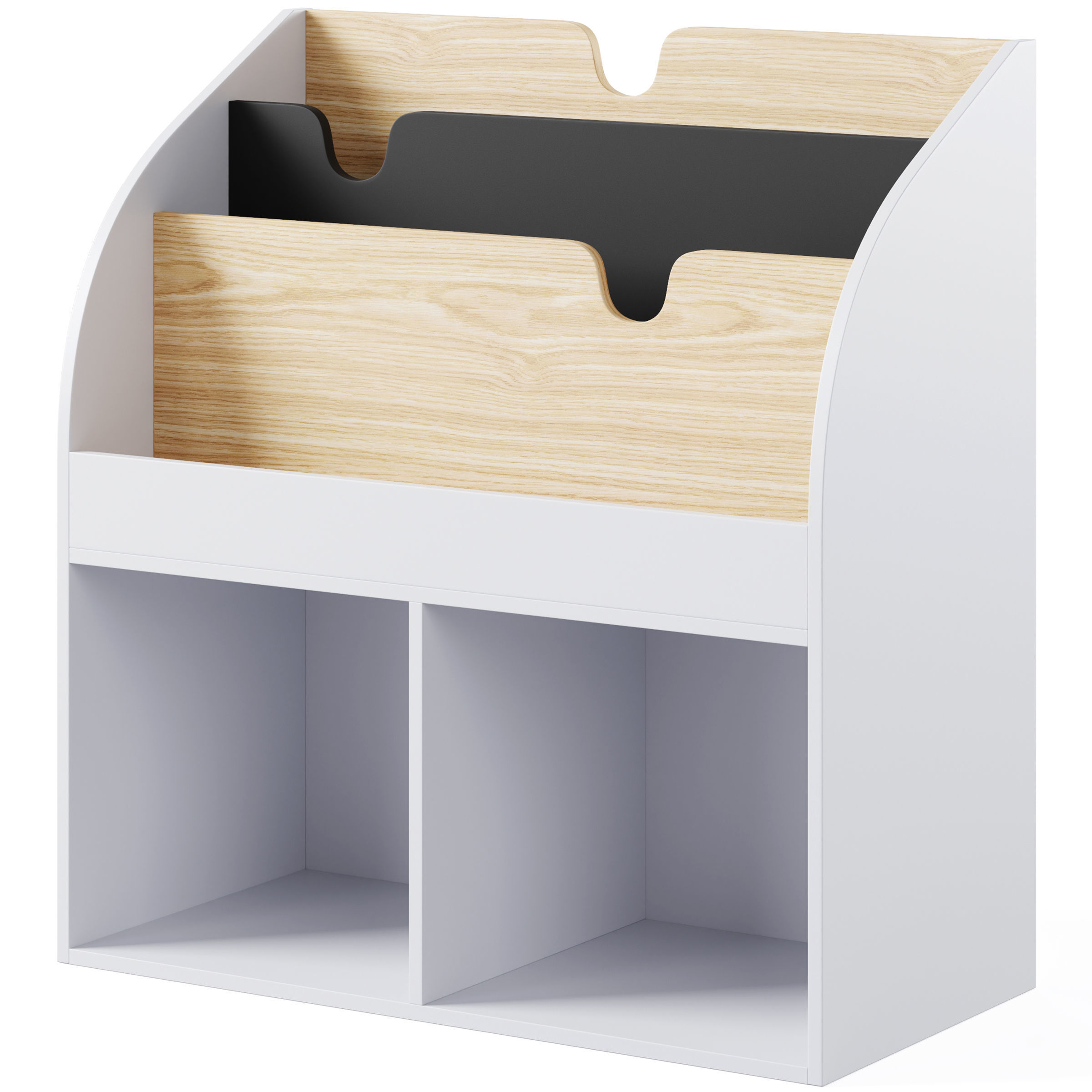 2-Pocket Storage Cabinet Bookshelf-School Library by Minime 3D model_1