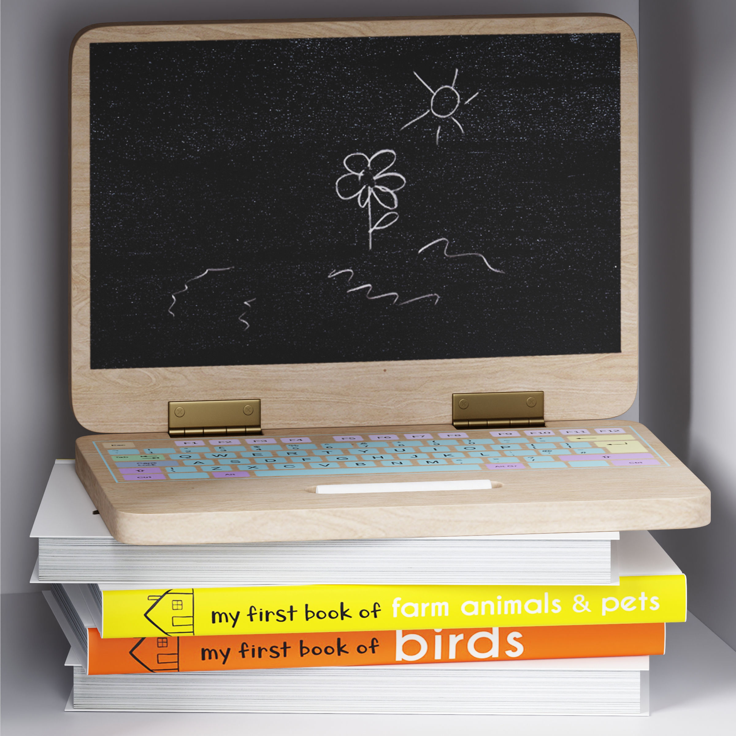 2-Pocket Storage Cabinet Bookshelf-School Library by Minime 3D model_4