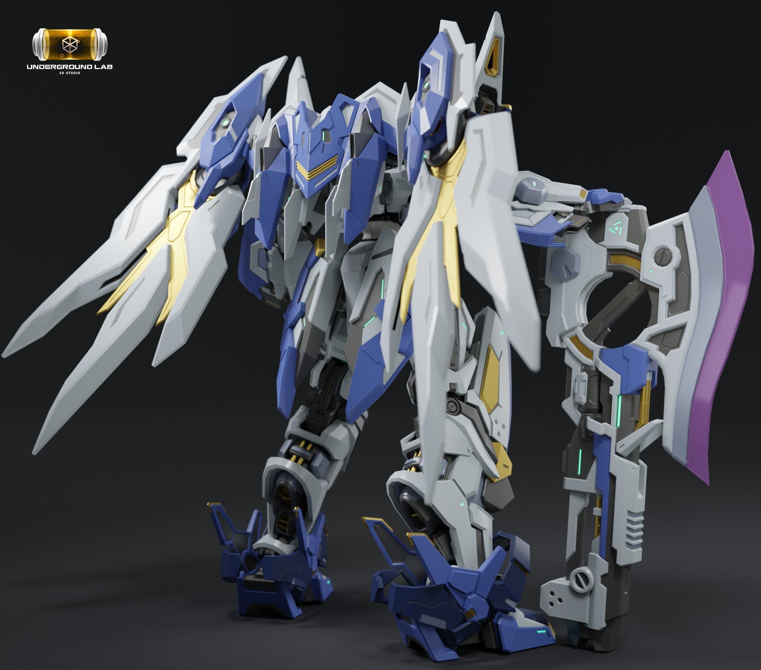 XC-03 Stagx -Original Mecha Design- Low-poly 3D model_1