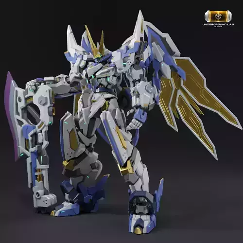 XC-03 Stagx -Original Mecha Design- Low-poly 3D model