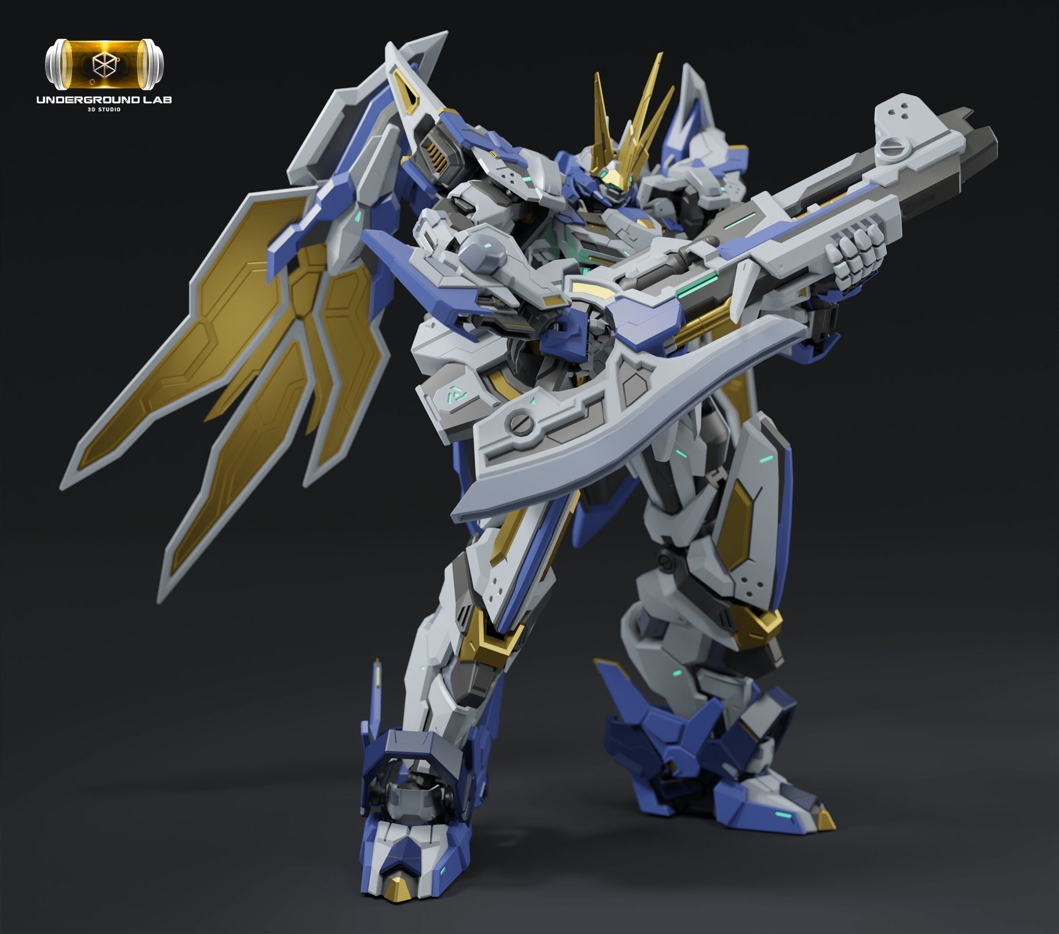 XC-03 Stagx -Original Mecha Design- Low-poly 3D model_2