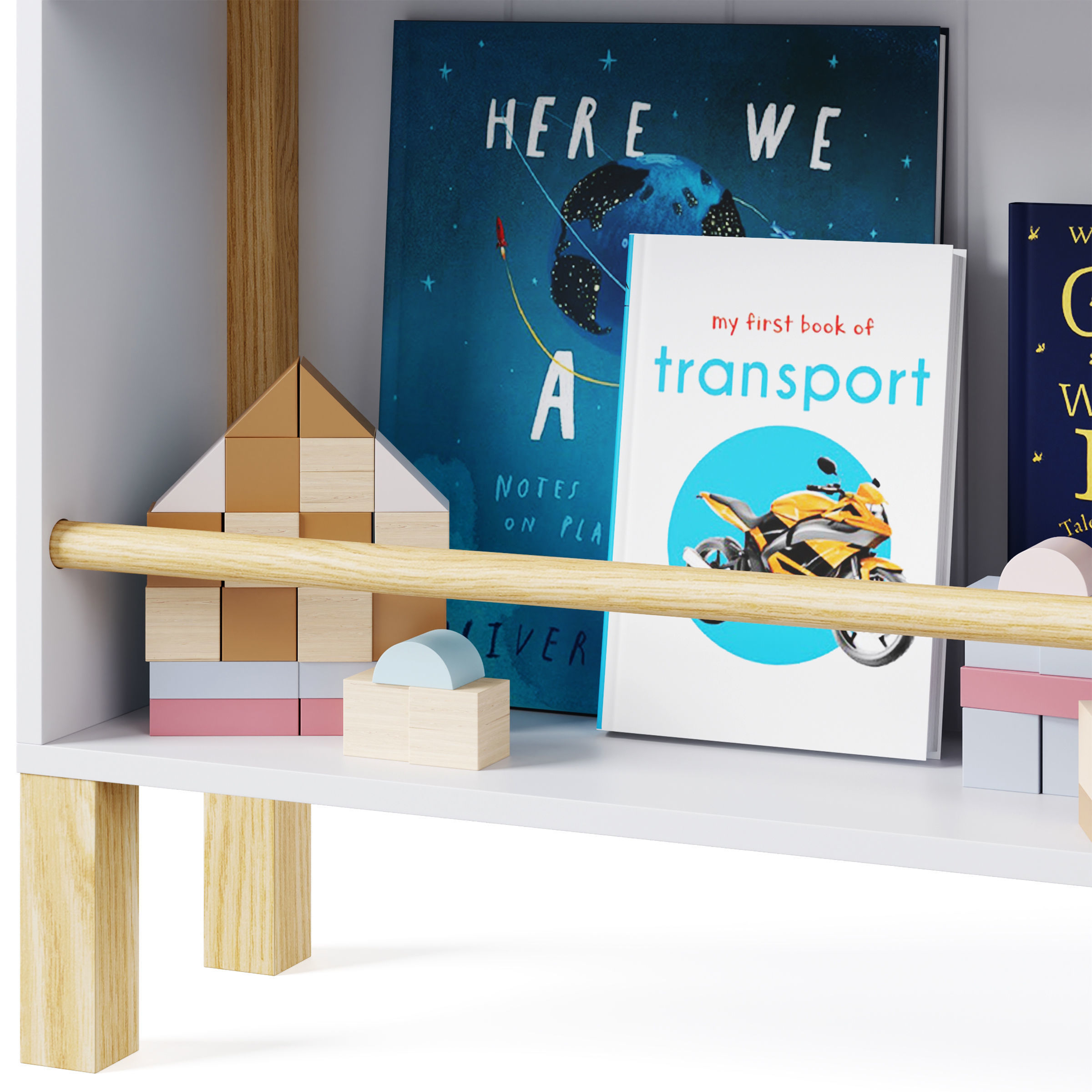Beach House Bookshelf by Minime 3D model_4