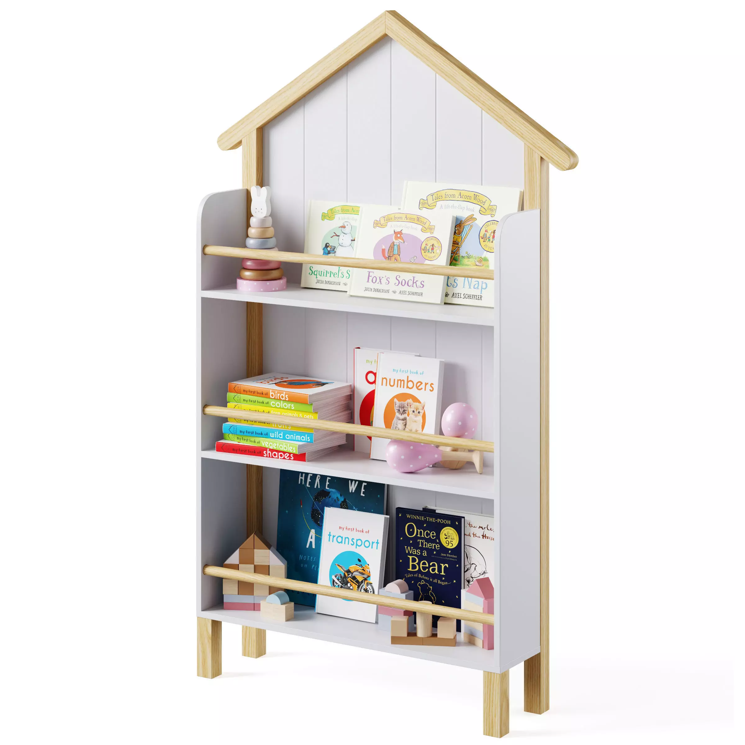 Beach House Bookshelf by Minime 3D model_0