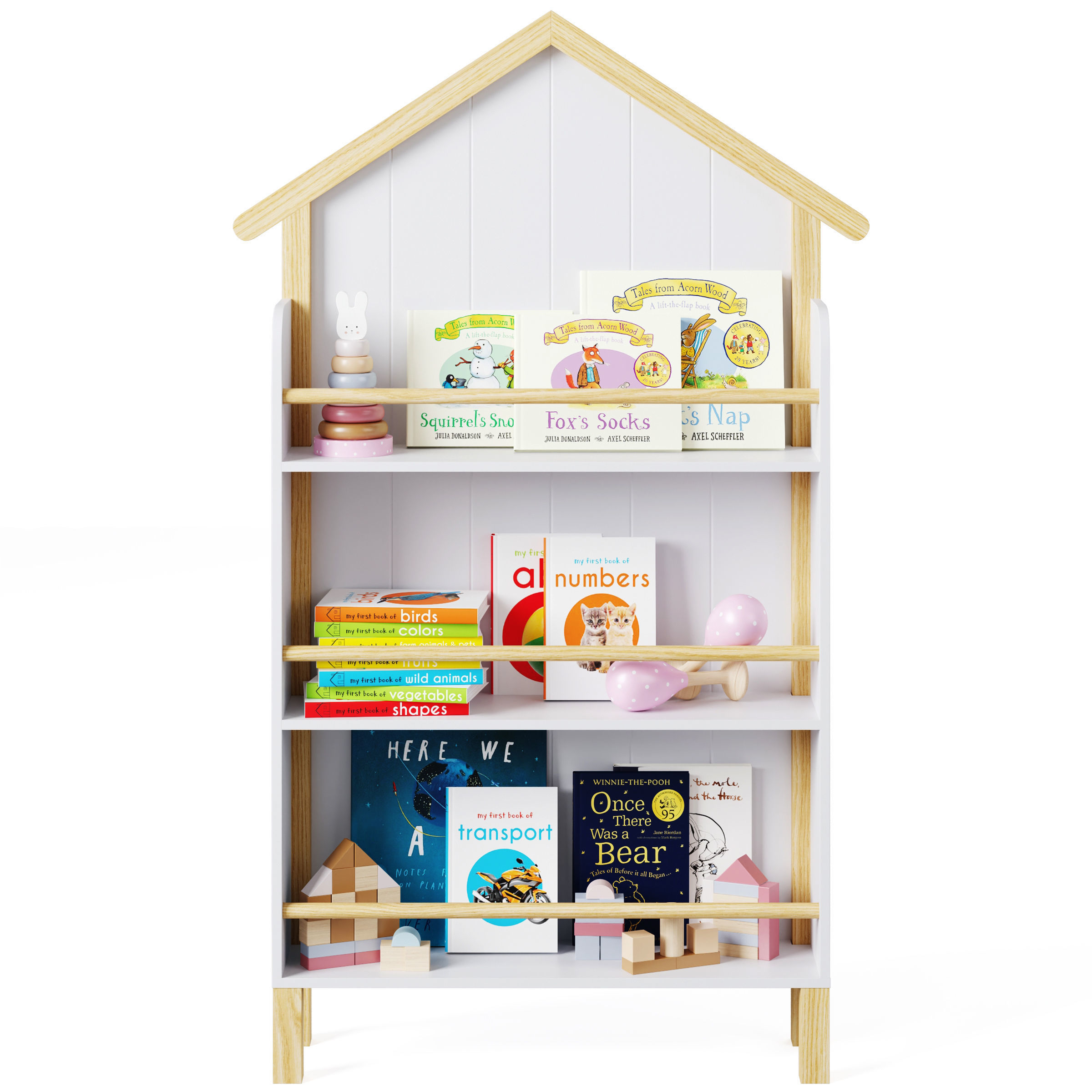 Beach House Bookshelf by Minime 3D model_1