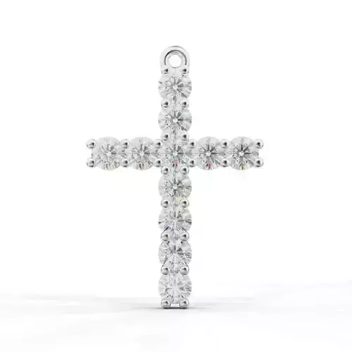 Cross-Pendant-Necklaces Round 3mm 3D print model