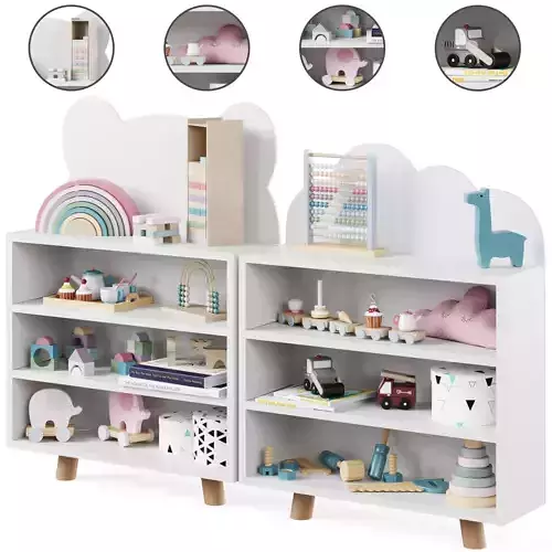 Bear and Cloud Shape Storage Unit by Minime