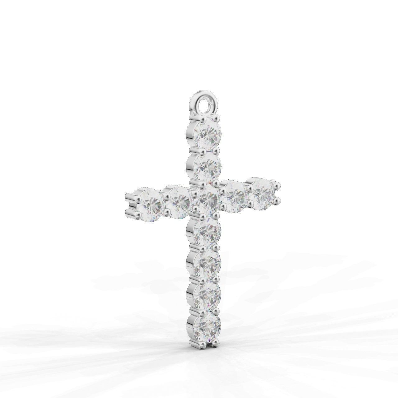 Cross-Pendant-Necklaces Round 2-5mm 3D print model_4