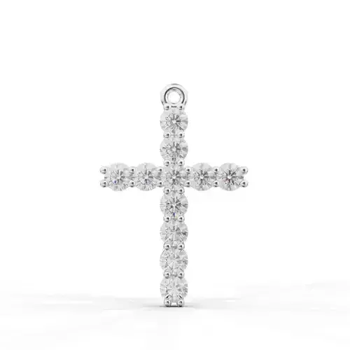 Cross-Pendant-Necklaces Round 2-5mm 3D print model