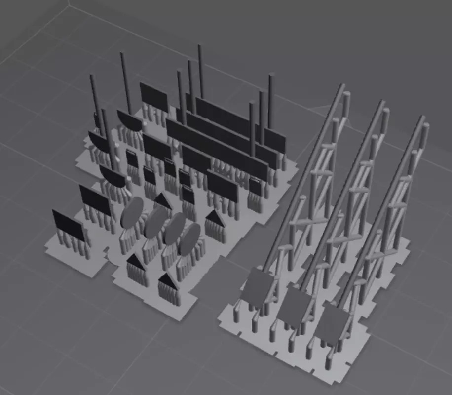 Bahnschilder und Schildsignale in H0 3D print model_0