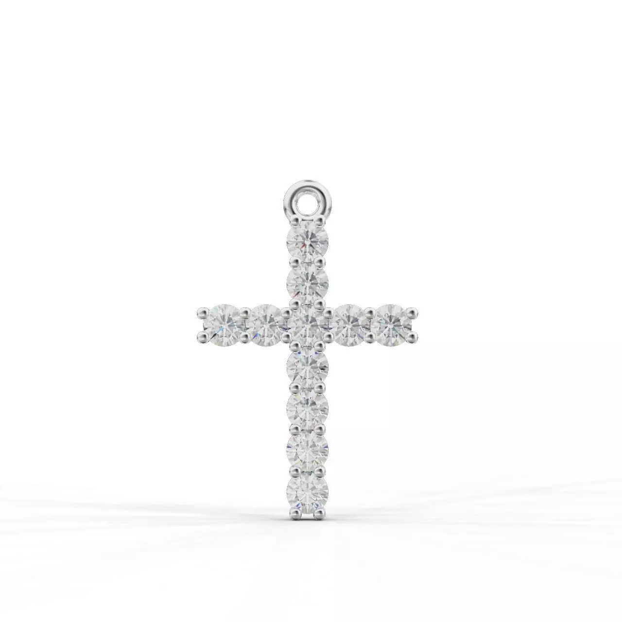 Cross-Pendant-Necklaces Round 1-5mm 3D print model_0