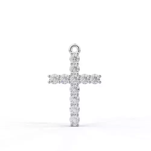 Cross-Pendant-Necklaces Round 1-5mm 3D print model