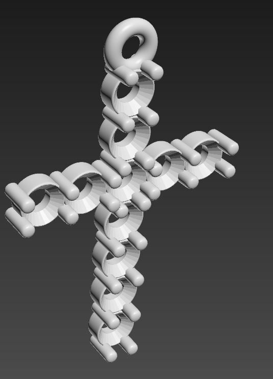 Cross-Pendant-Necklaces Round 1-5mm 3D print model_18