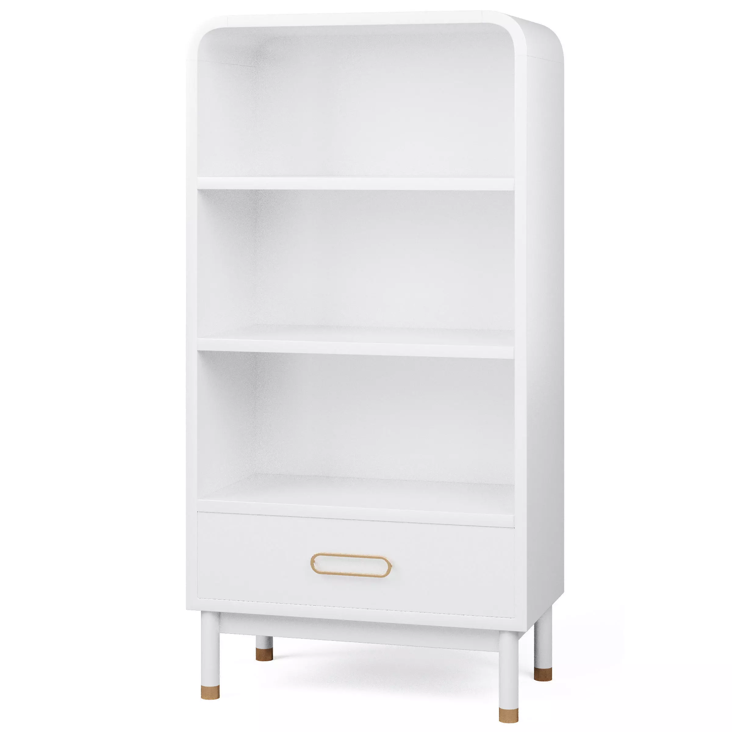 Arlo White Bookcase by Crate and Barrel 3D model_0