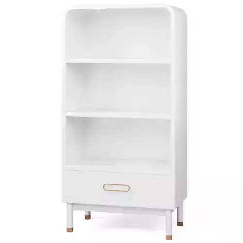 Arlo White Bookcase by Crate and Barrel 