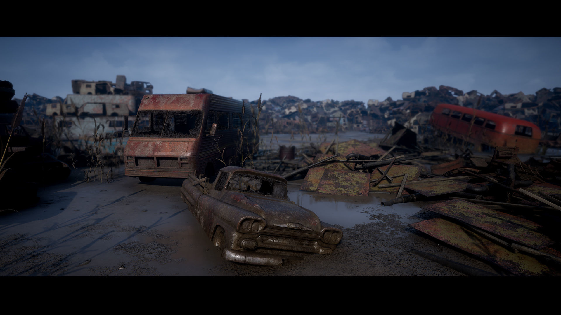 Junkyard Environment Low-poly 3D model_4