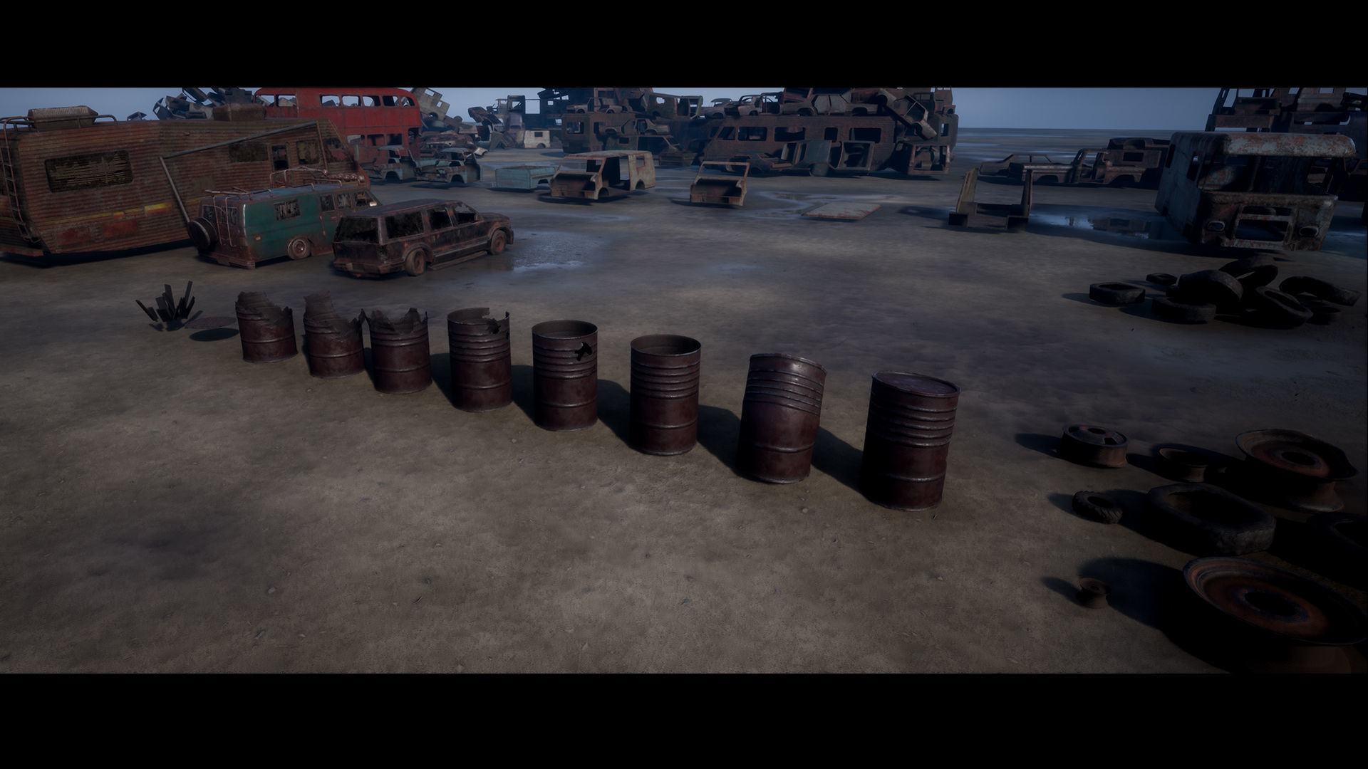 Junkyard Environment Low-poly 3D model_19