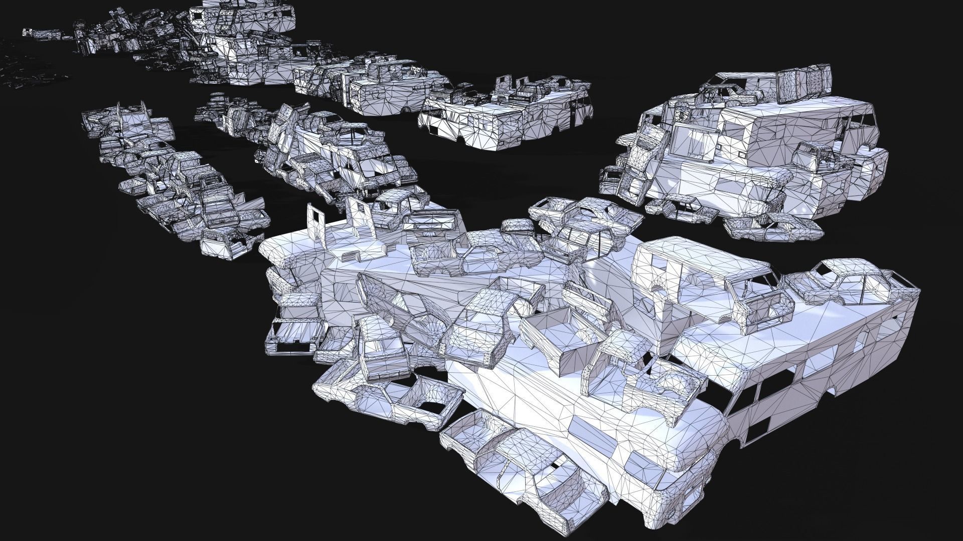 Junkyard Environment Low-poly 3D model_48