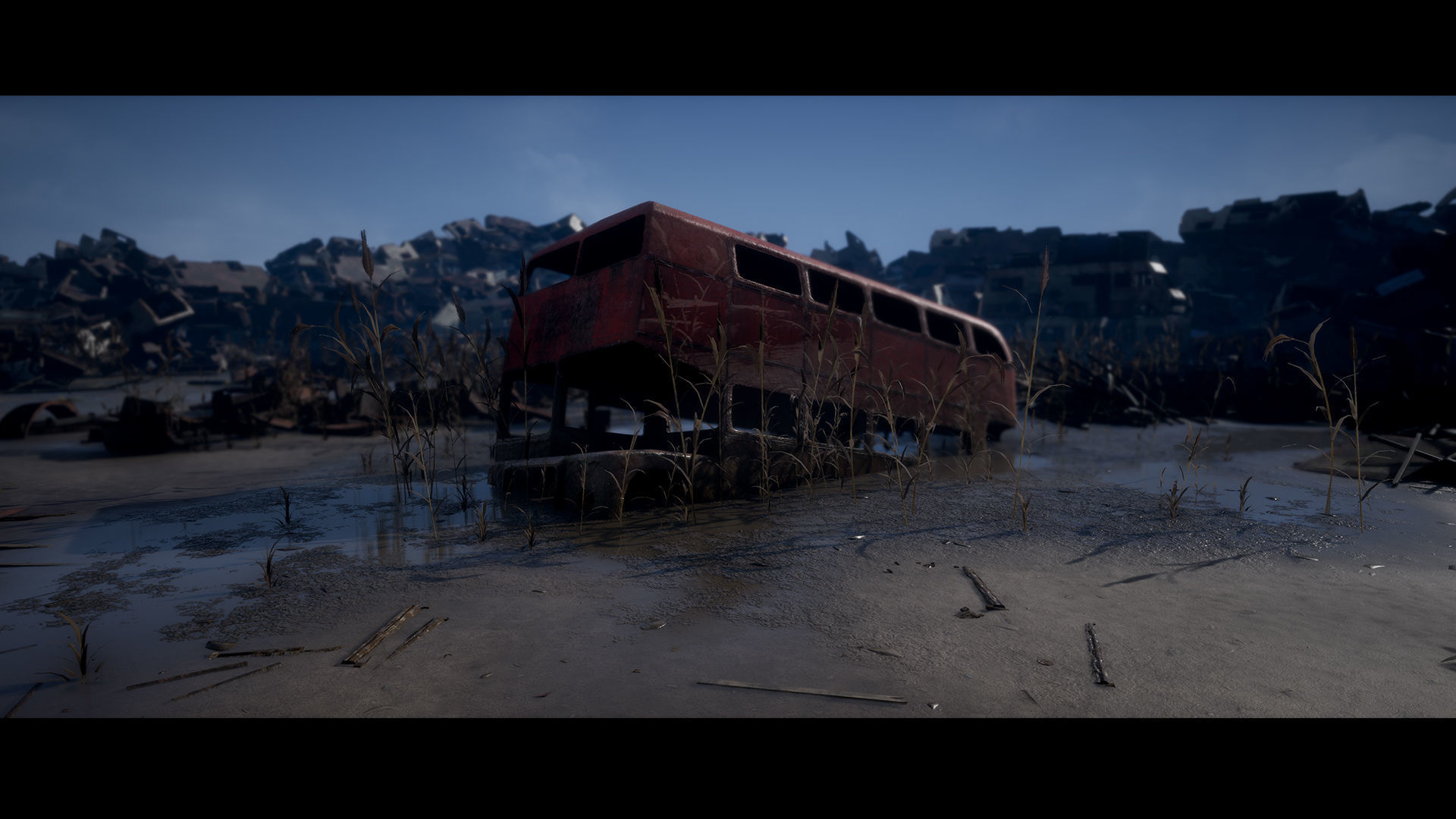 Junkyard Environment Low-poly 3D model_2